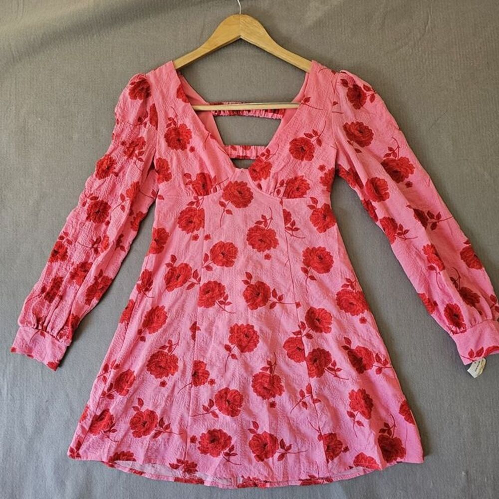 Crystal-doll Women's Pink and Red Dress